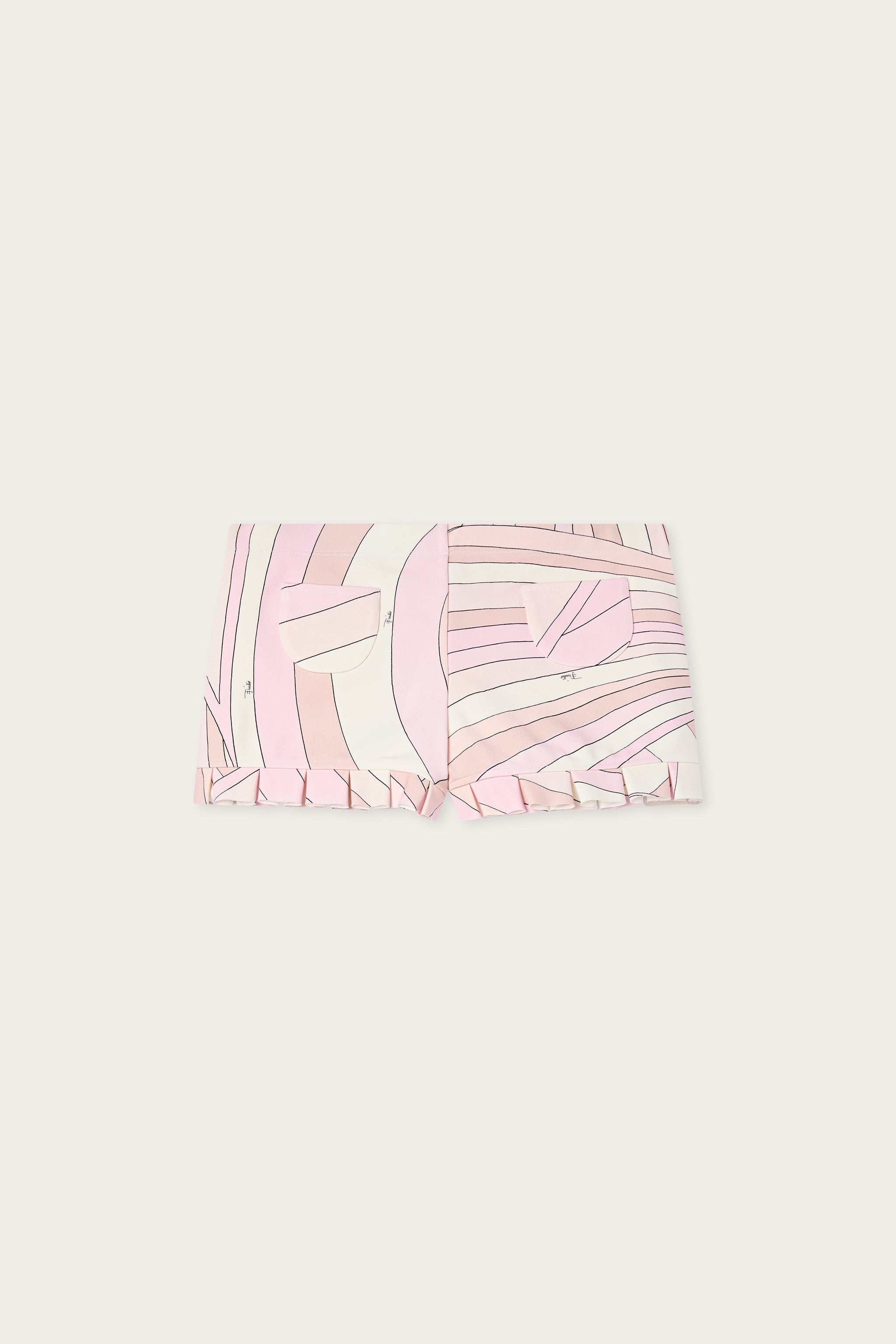 Emilio Pucci Iride short femme rose nude jersey