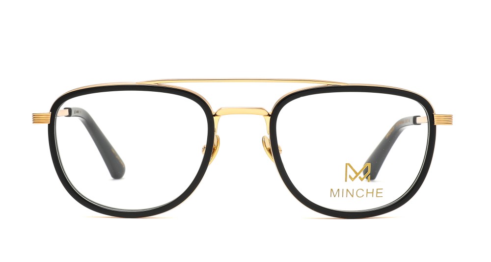 Minche Shun008 lunettes de vue métal rectangulaire