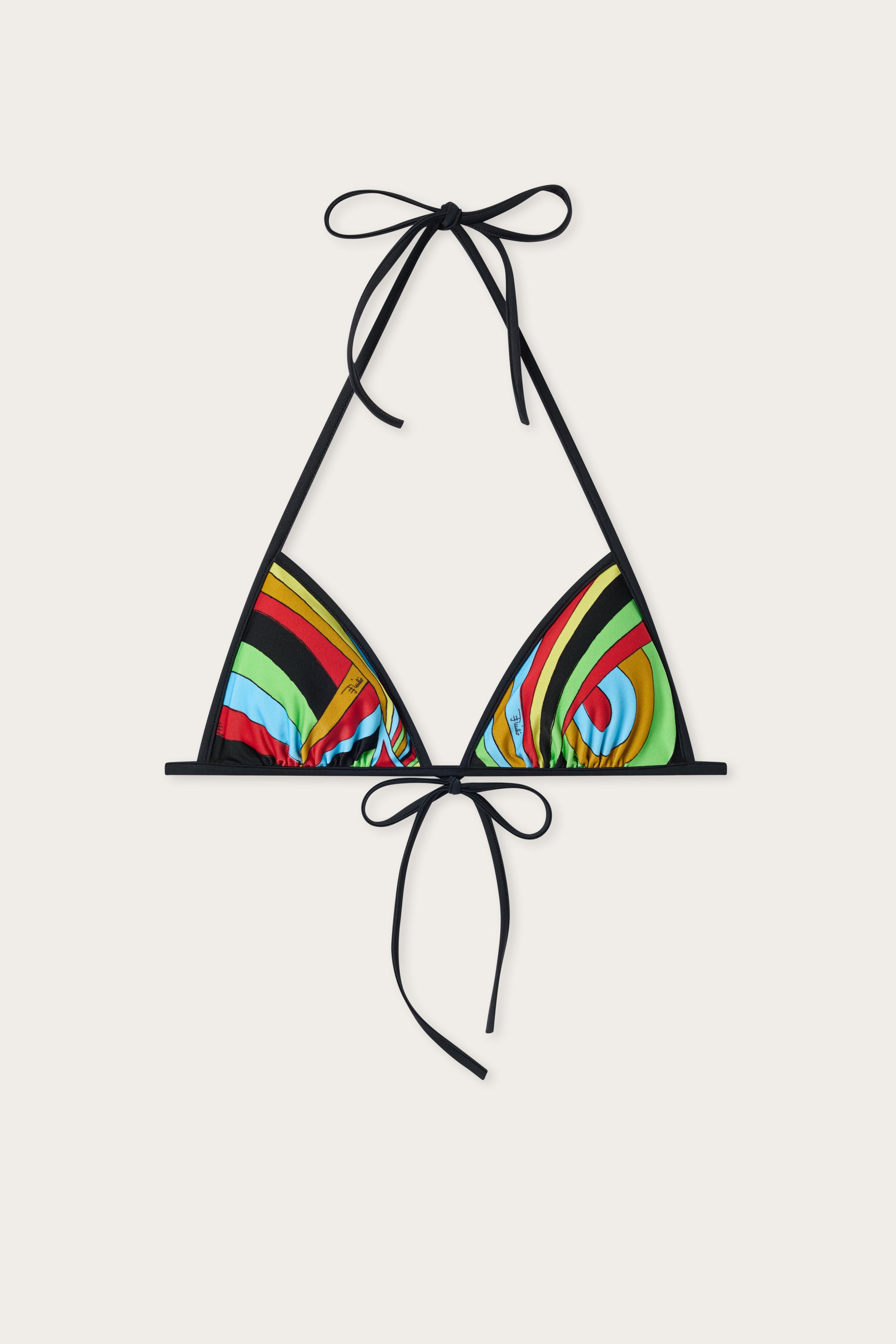 Emilio Pucci BIKINI top triangle Iride lycra multicolore