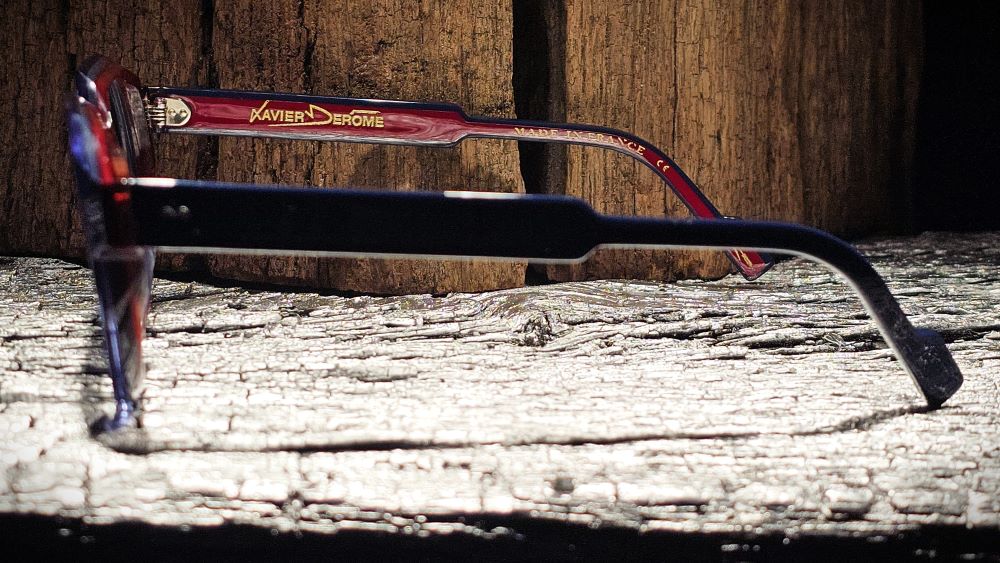 Xavier Derome Divine lunettes C274 bleu monture ronde