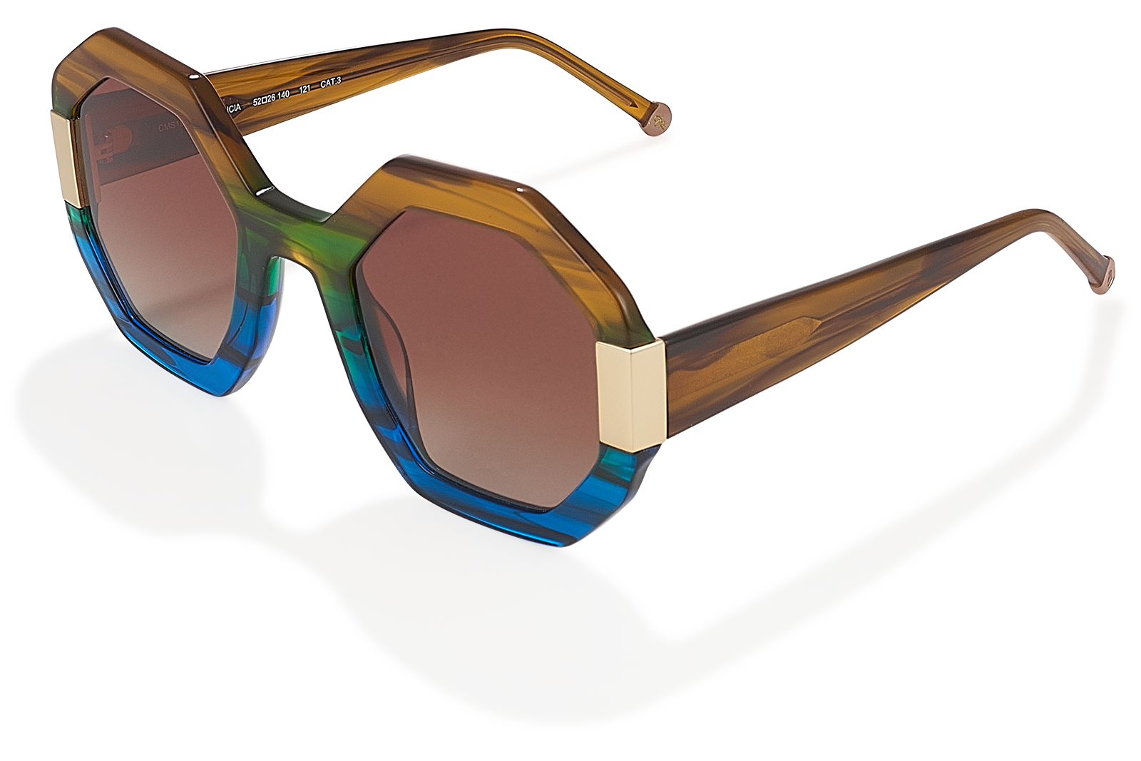 Clémence & Margaux La Valencia lunettes de soleil Dégradé Bleu & Brun