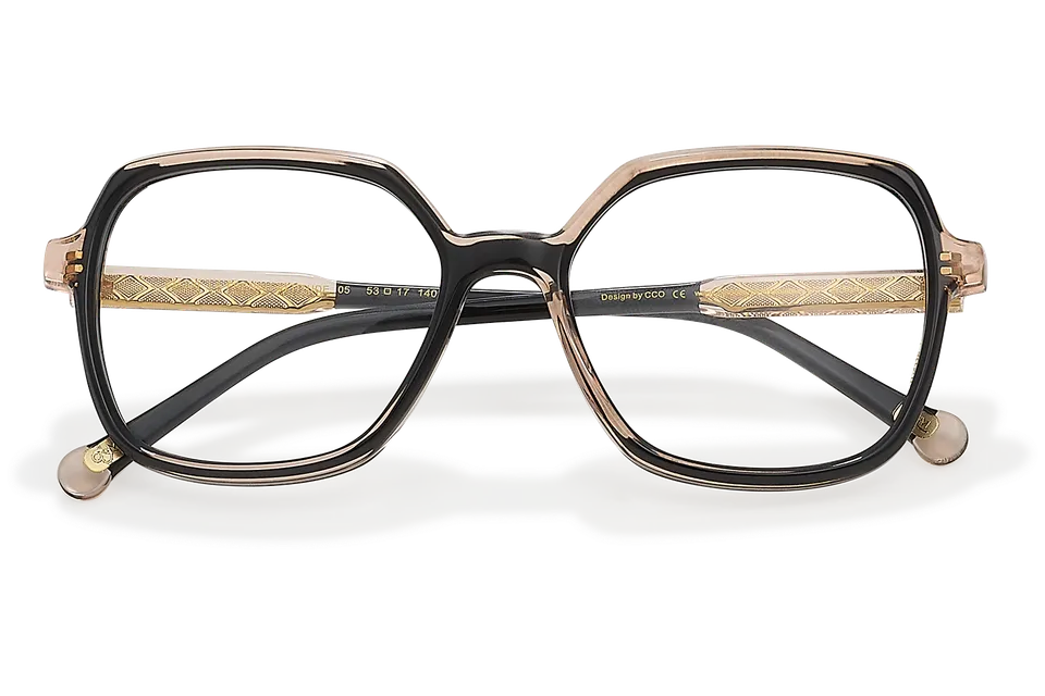 Clémence & Margaux La French Attitude lunettes de vue carrée noir rose