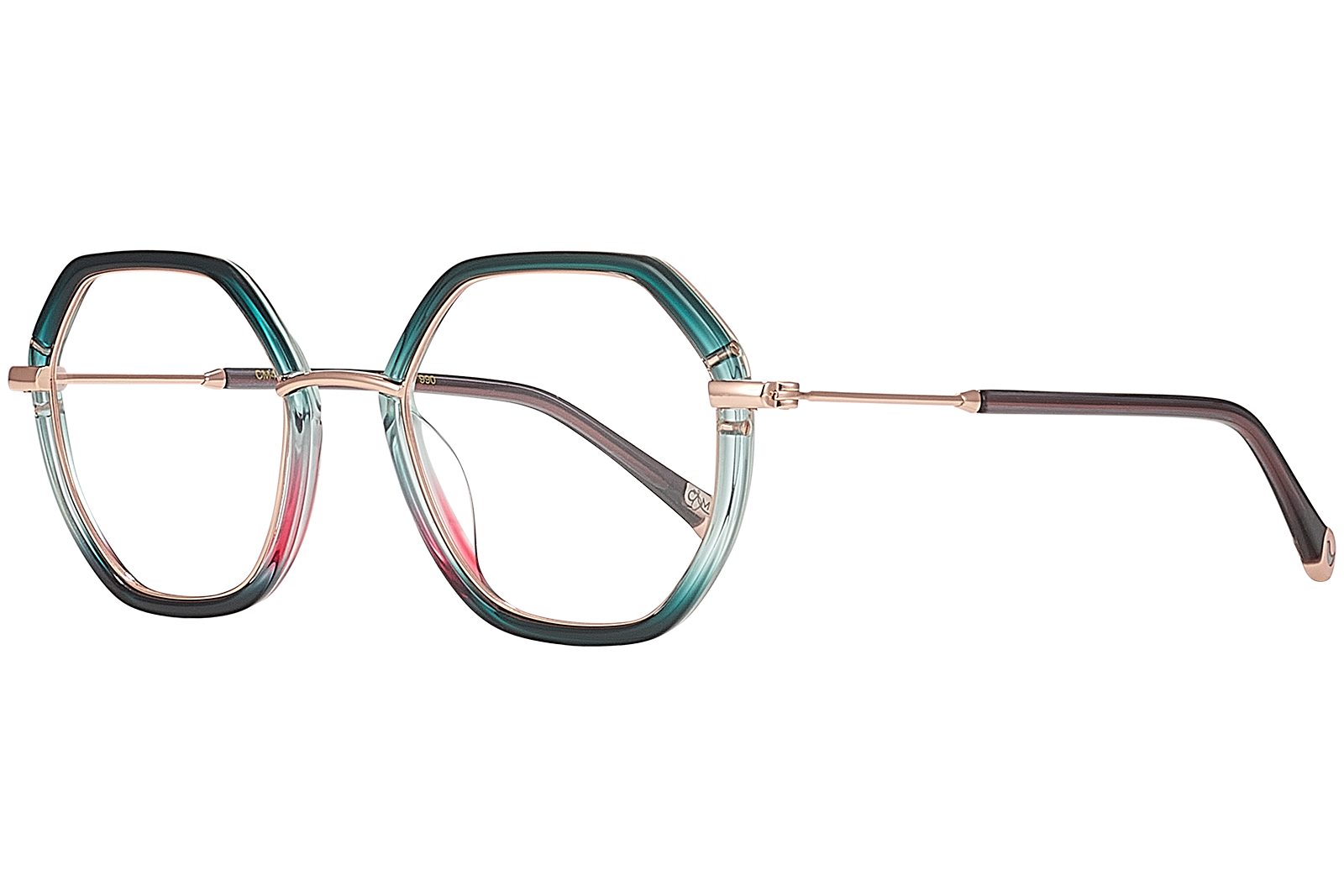 Clémence & Margaux La Joueuse lunettes de vue bleu hexagonale