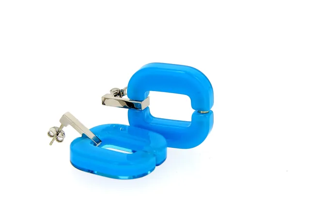 Xavier Derome BO 01 C105 boucles d'oreilles acétate