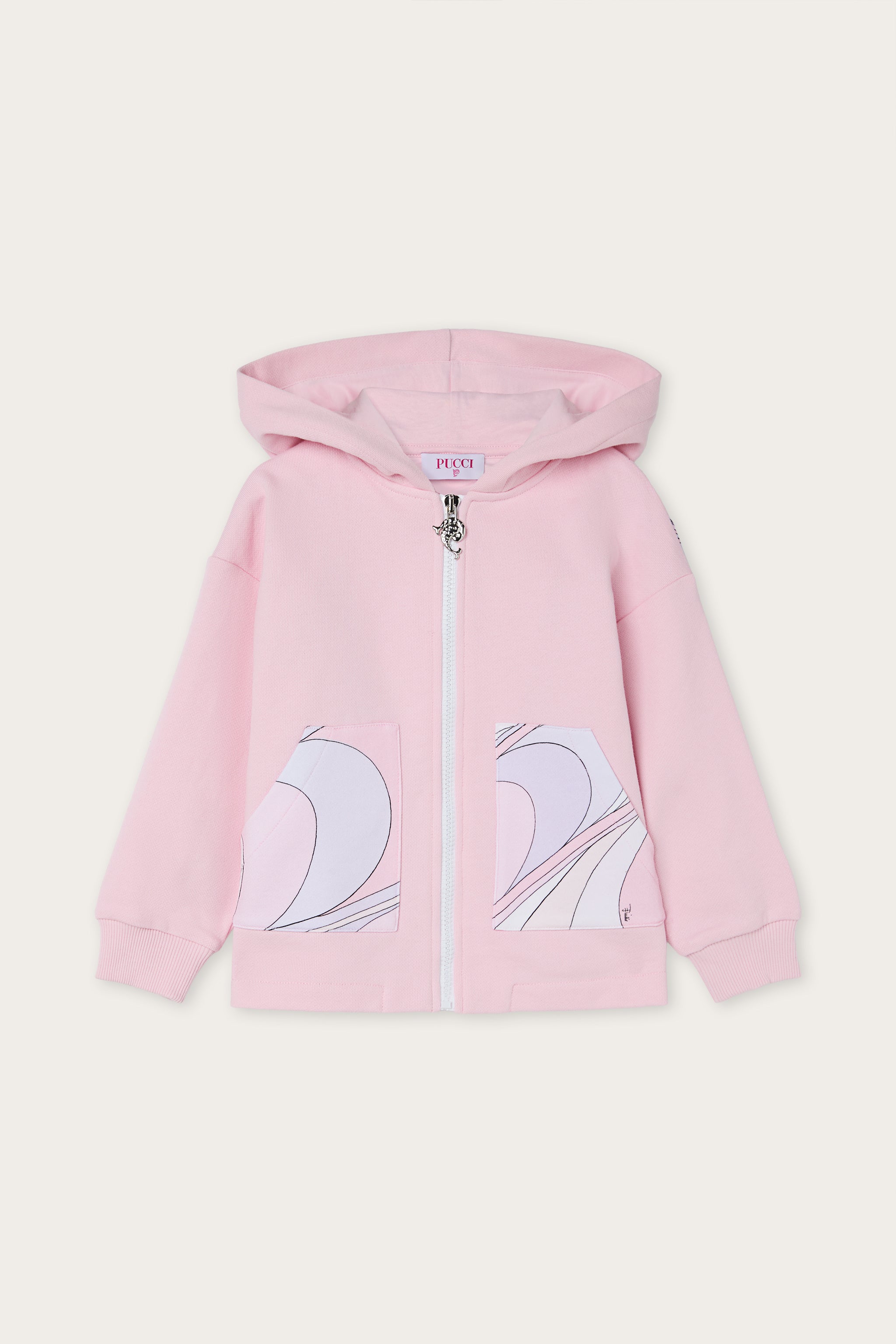 Emilio Pucci sweat enfant rose clair 8Y coton bio