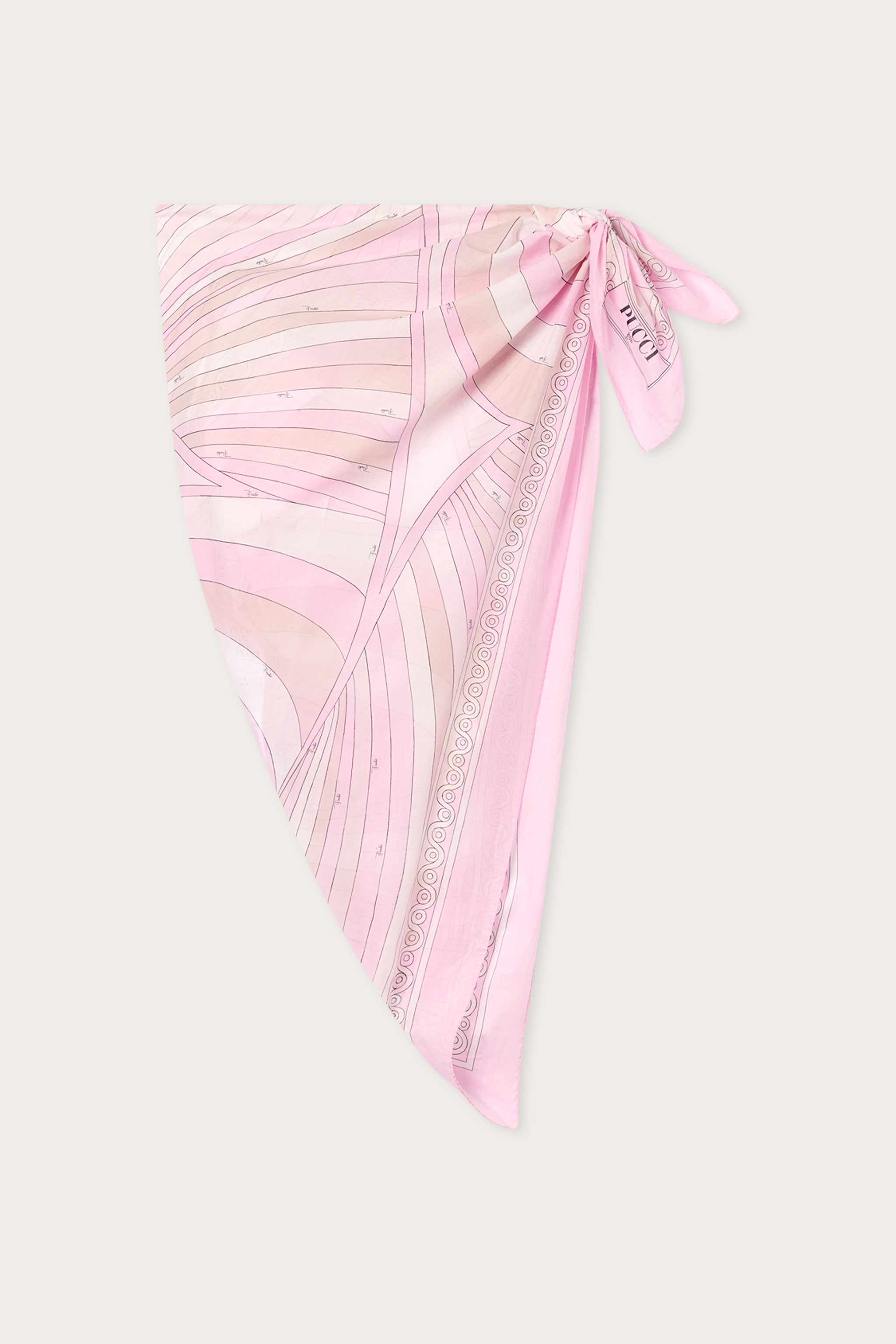 Emilio Pucci Paréo Coton Iride Rose Nude OS