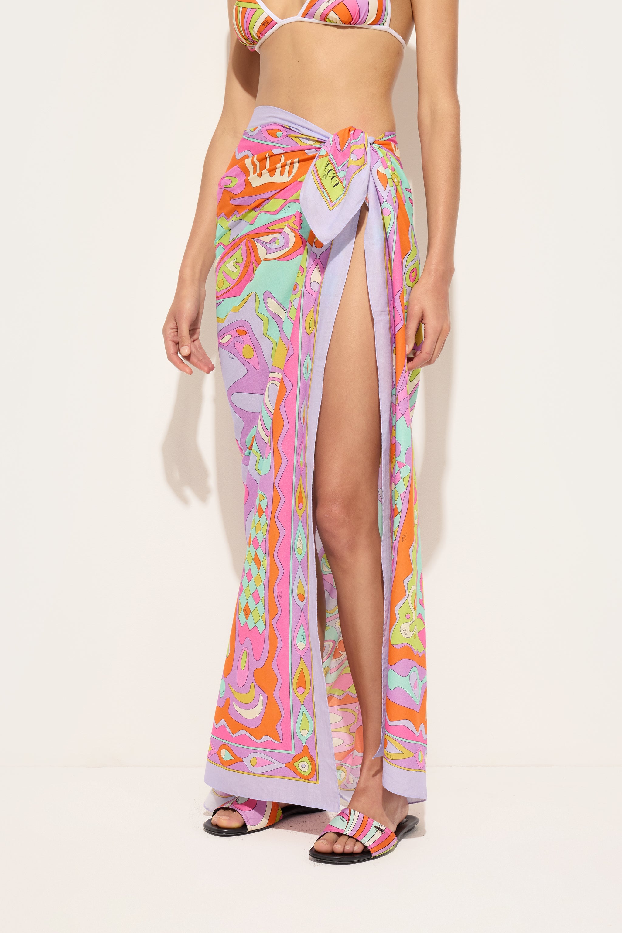 Emilio Pucci SARONG Pareo Coton paréo multicolore 140