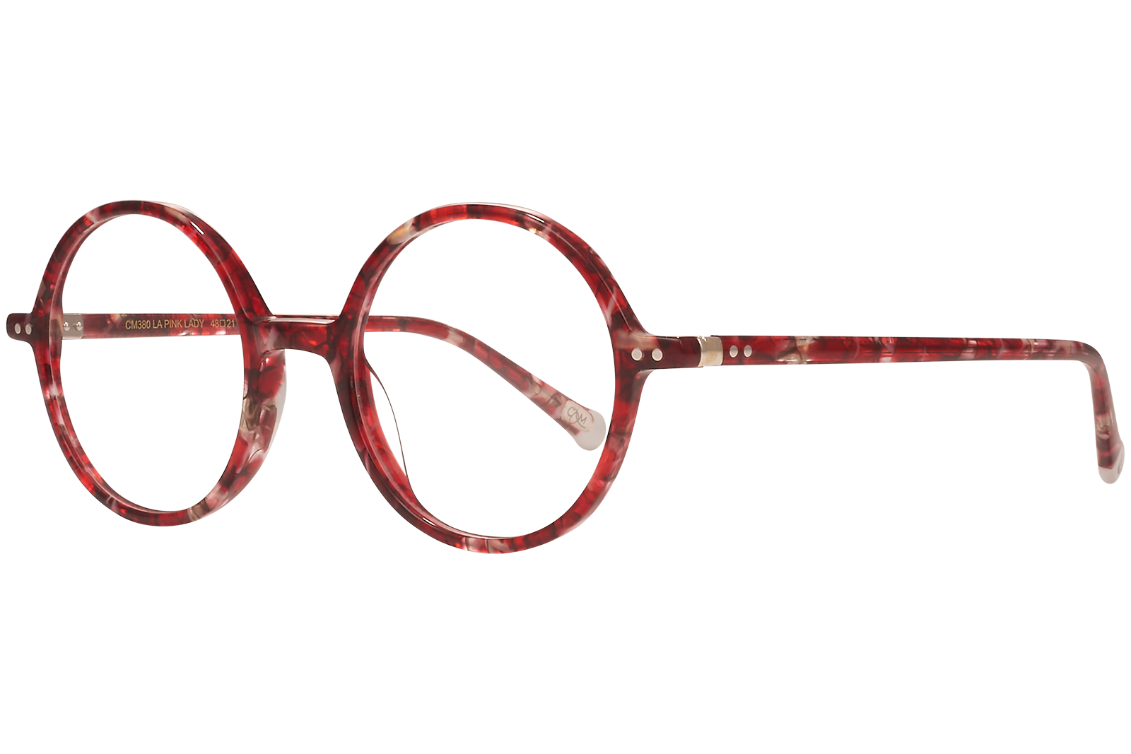 Clémence & Margaux La Pink Lady lunettes de vue rouge ronde
