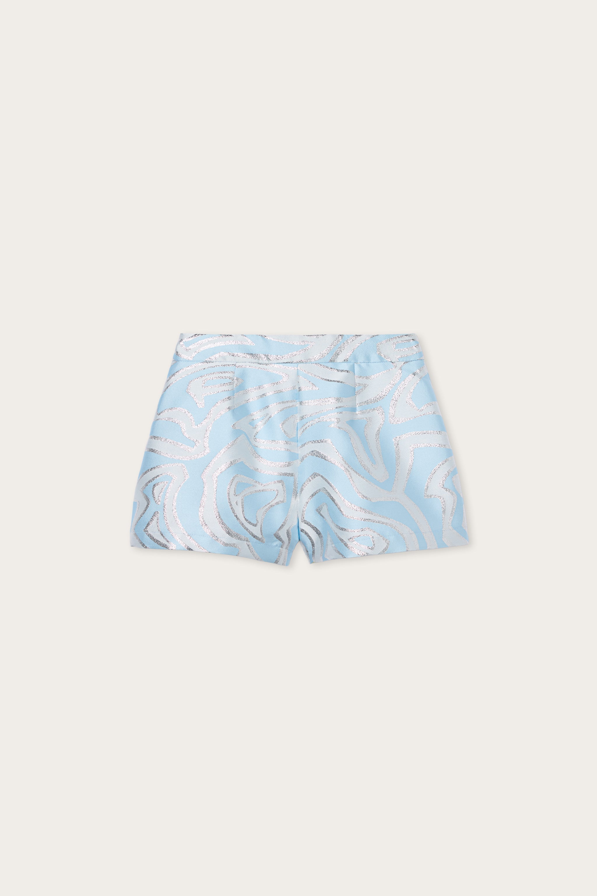 Emilio Pucci Pants Labirinto short lurex bleu