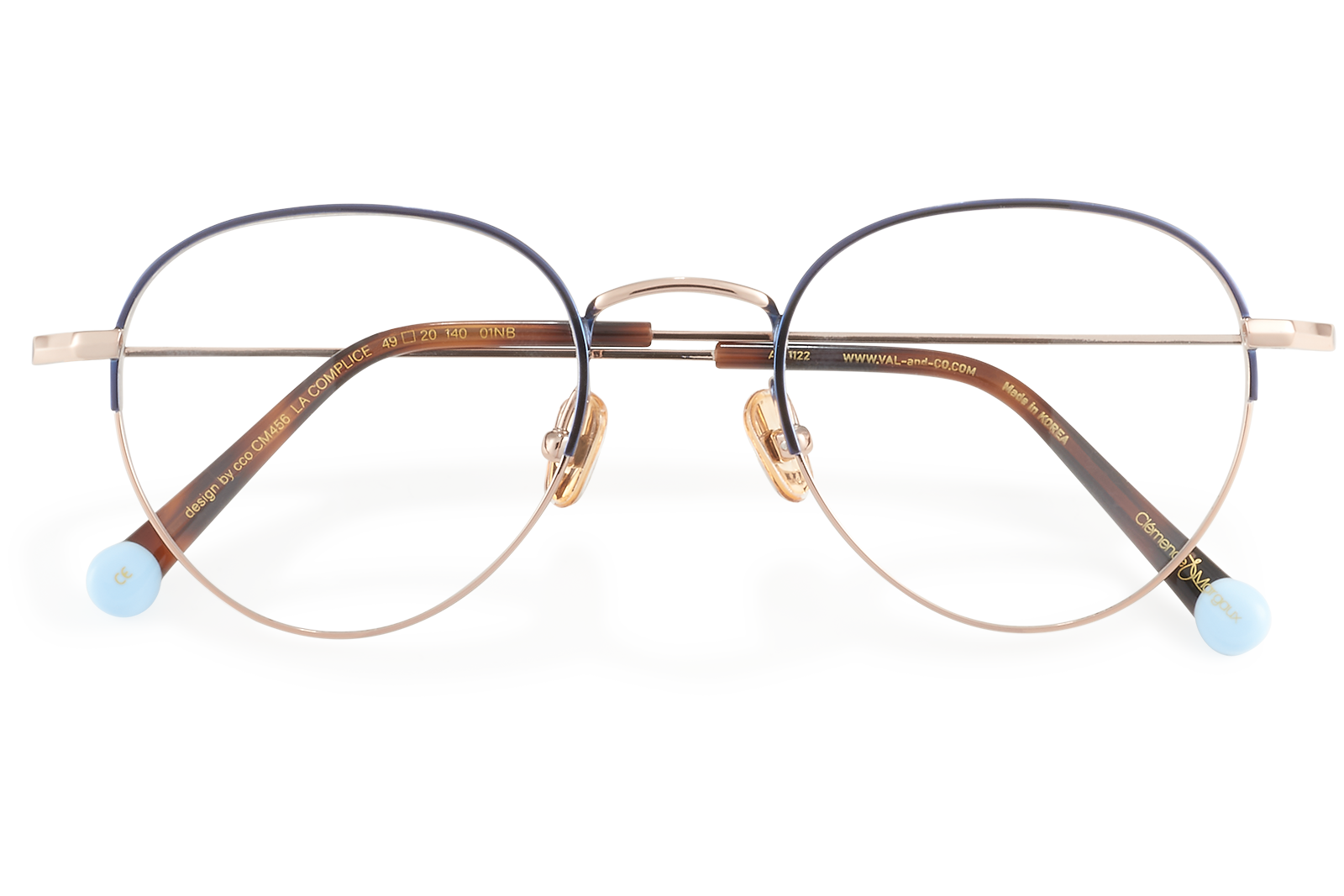 Clémence & Margaux La Coréenne lunettes de vue Doré pantos