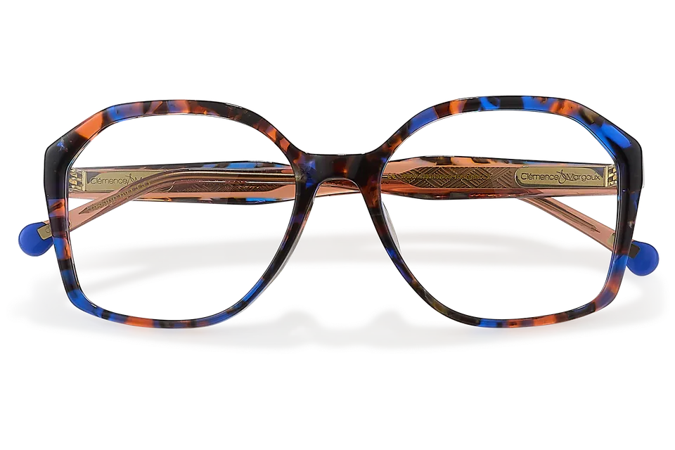Clémence & Margaux La Singulière lunettes de vue Noir & Doré moderne