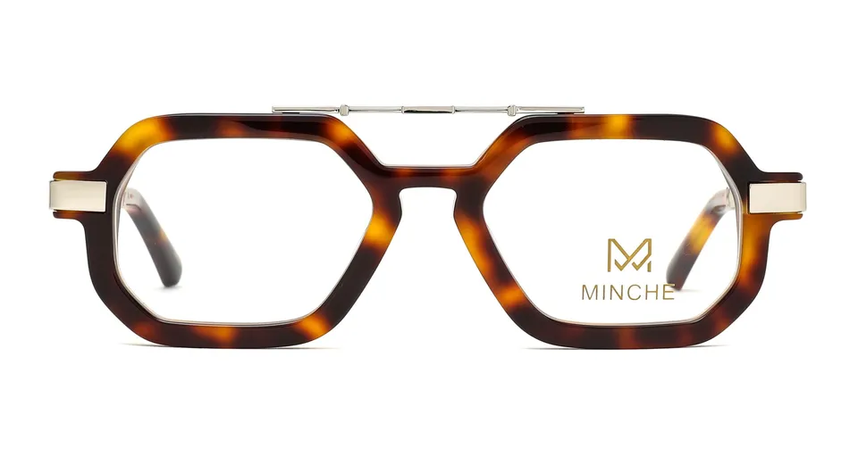 Minche Shun033 lunettes de vue carré métal homme