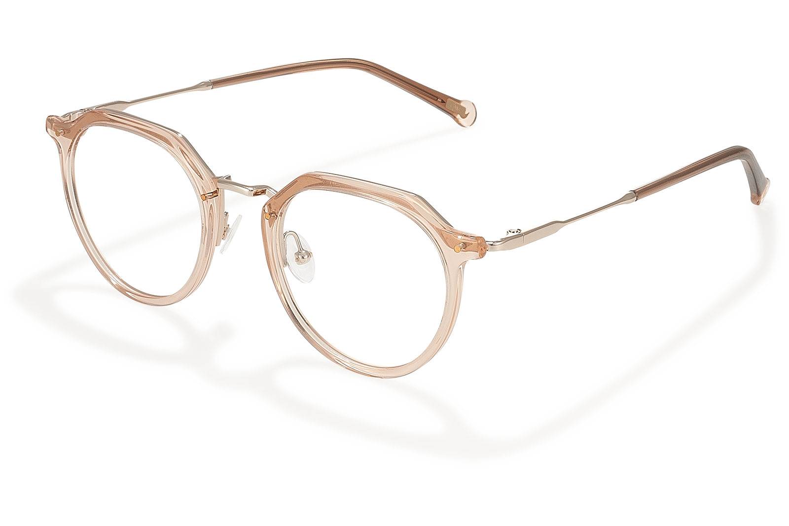 Clémence & Margaux La Tendance lunettes de vue fuchsia doré pantos