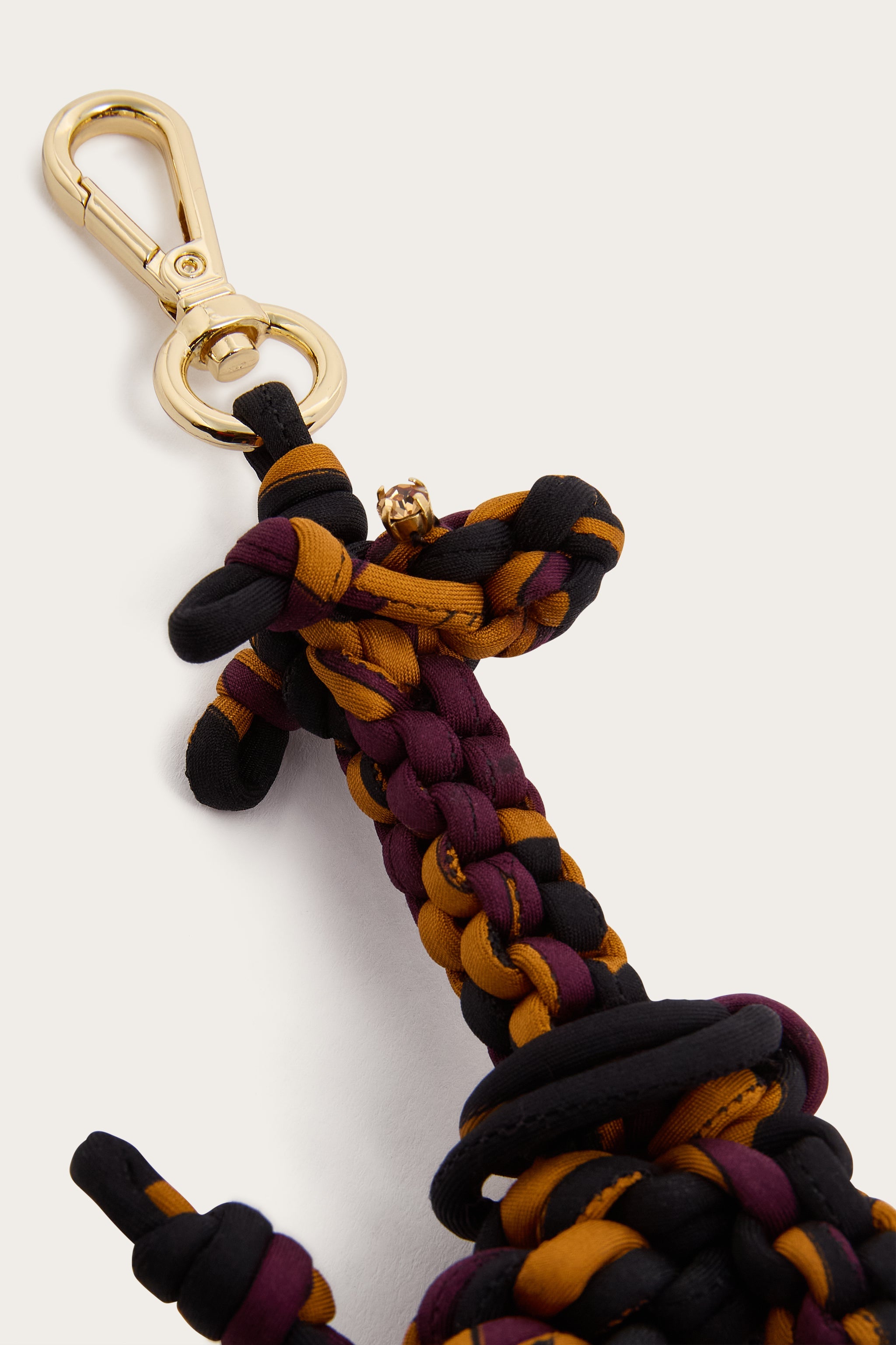 Emilio Pucci Labirinto charm girafe soie bordeaux or