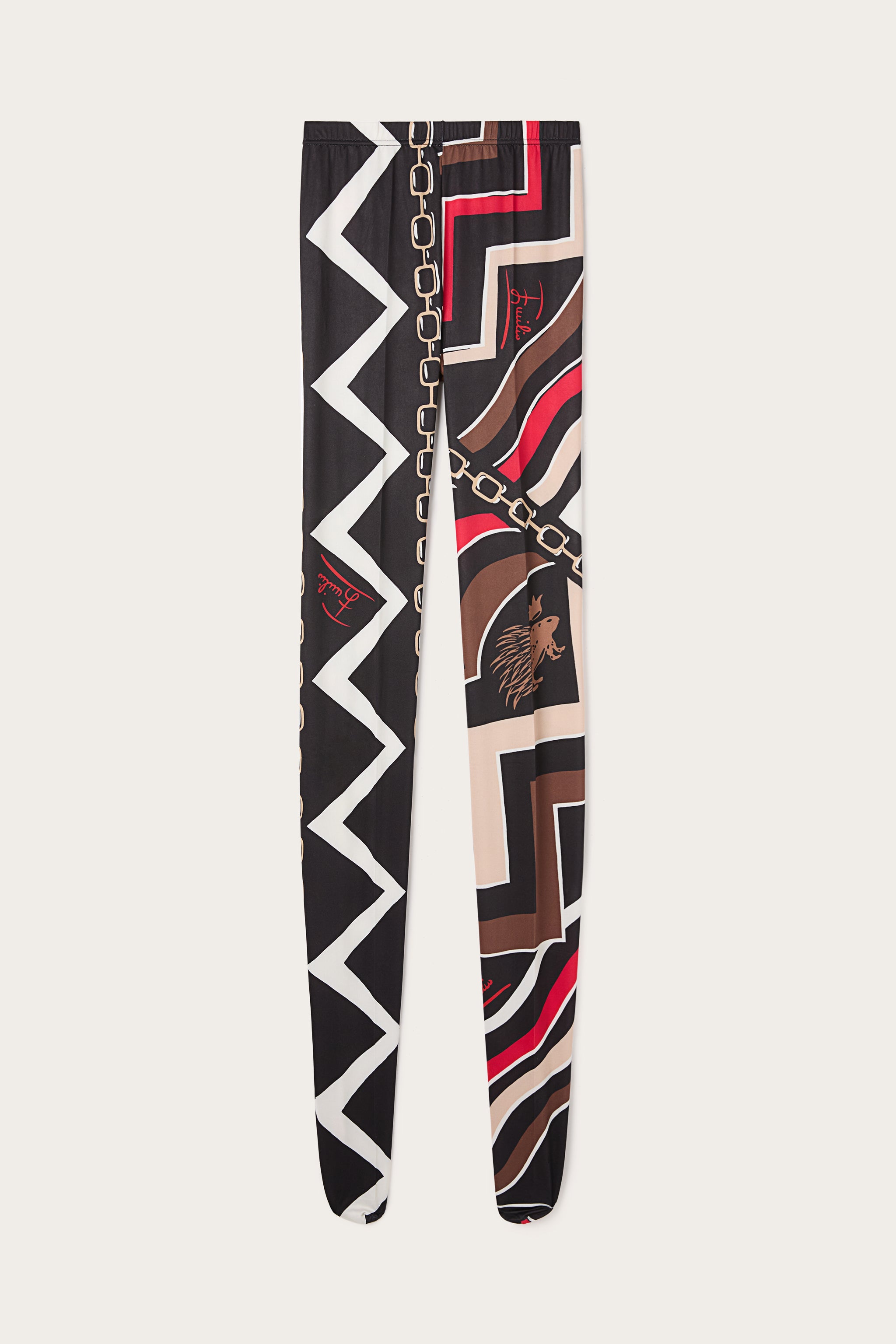 Emilio Pucci collant Istrice rouge or 50 den S M L