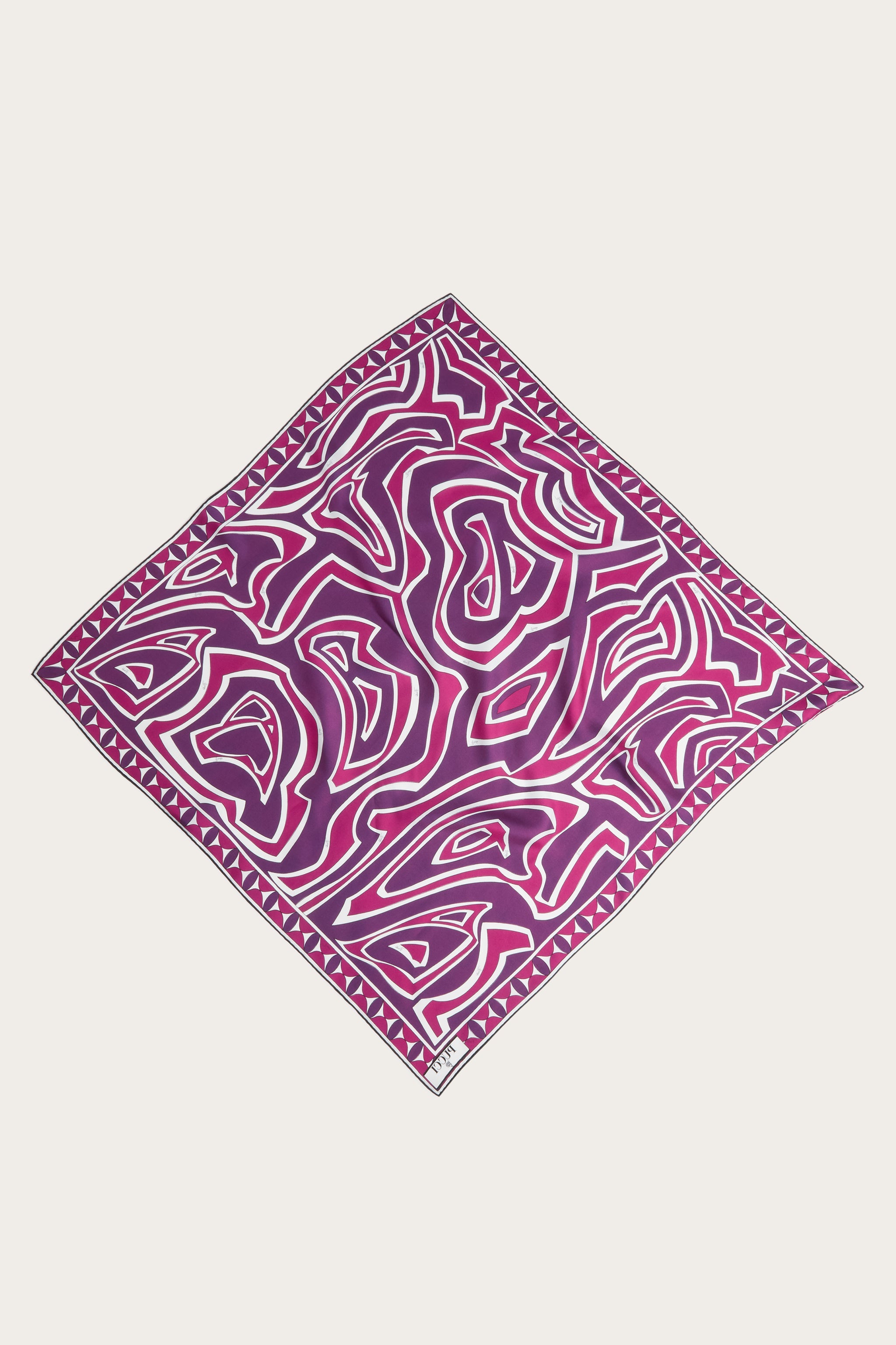 Emilio Pucci Silks Labirinto foulard soie turquoise