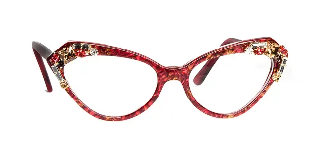 Francis Klein Exceptional Pise lunettes de vue pierres