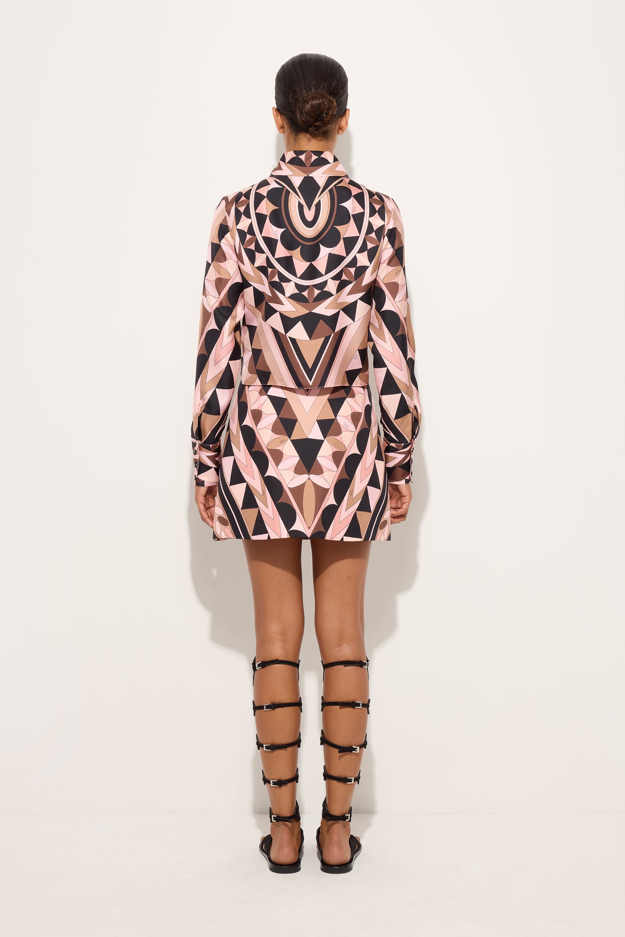 Emilio Pucci Skirts jupe soie nude 38 imprimé Manuba