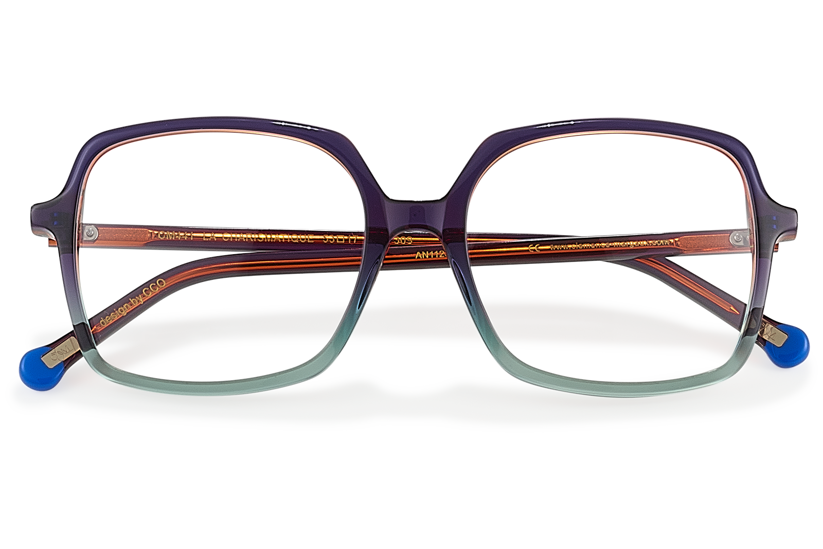 Clémence & Margaux La Charismatique lunettes de vue dégradé brun cristal