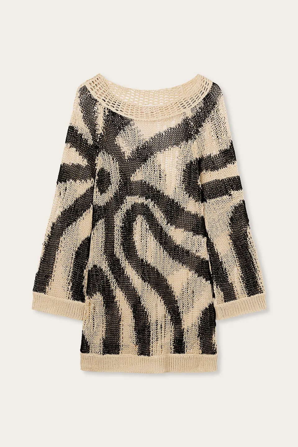 Emilio Pucci Dresses robe en lin marbre corda nero XS