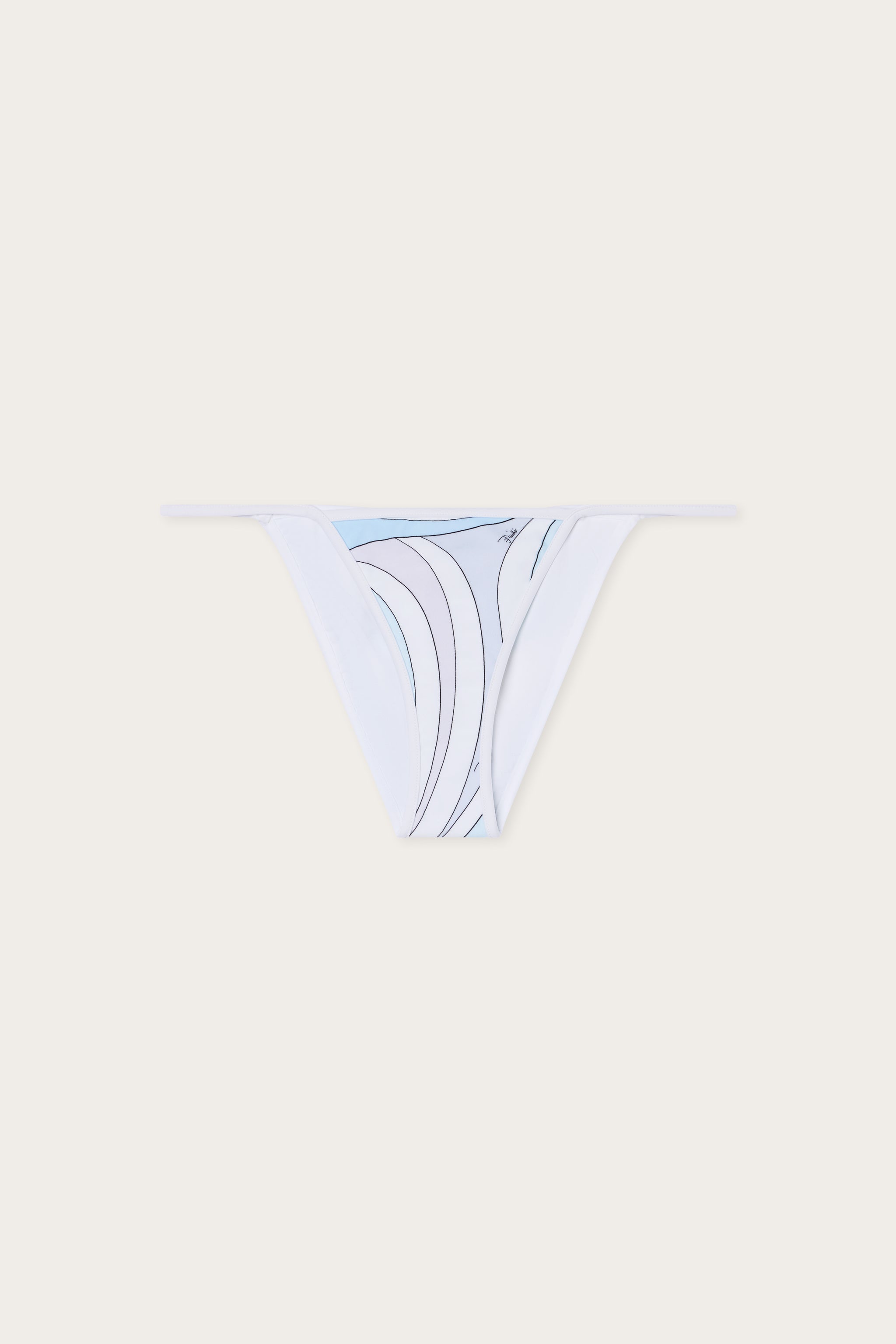 Emilio Pucci Marmo slip bikini lycra bleu clair S