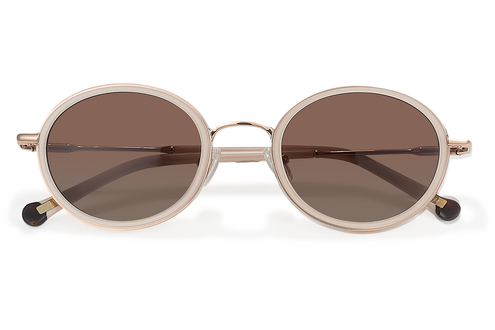 Clémence & Margaux La Sable Rose lunettes de soleil noir doré