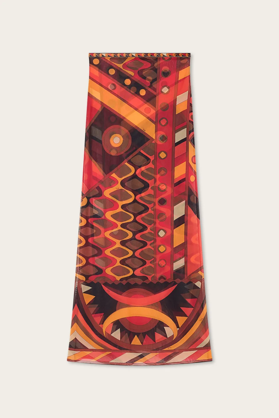 Emilio Pucci Skirts Gonna Lunga jupe tulle orange