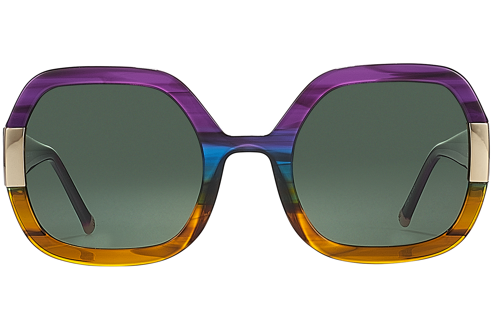 Clémence & Margaux La Fair Play lunettes de soleil Dégradé Violet & Brun