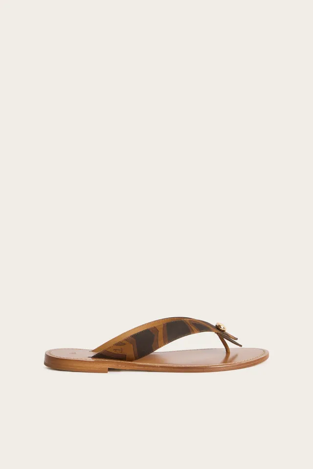 Emilio Pucci Labirinto tongs suède noir or