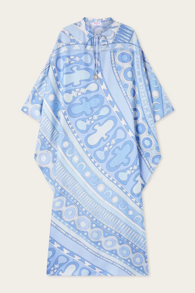 Emilio Pucci Caftano Soleil caftan bleu clair
