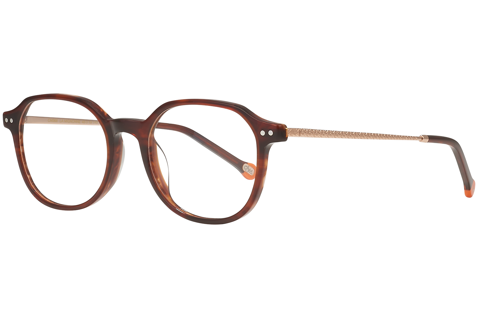 Clémence & Margaux La Mignonne lunettes de vue Rouge Cuivré tonneau