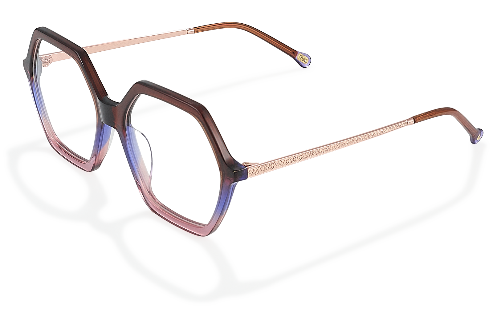 Clémence & Margaux L'Egyptienne lunettes de vue noir hexagonale