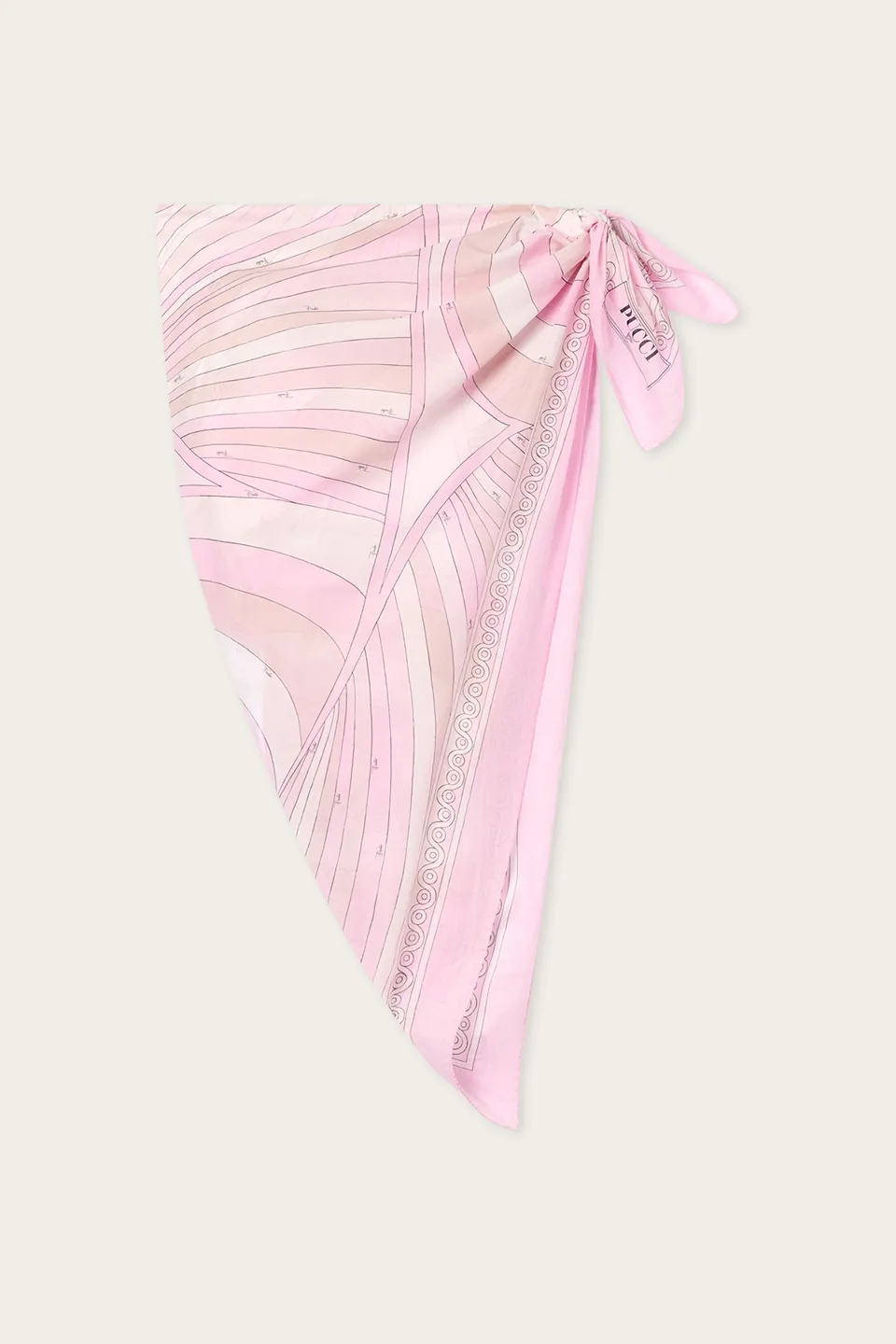 Emilio Pucci Paréo Coton Iride Rose Nude OS