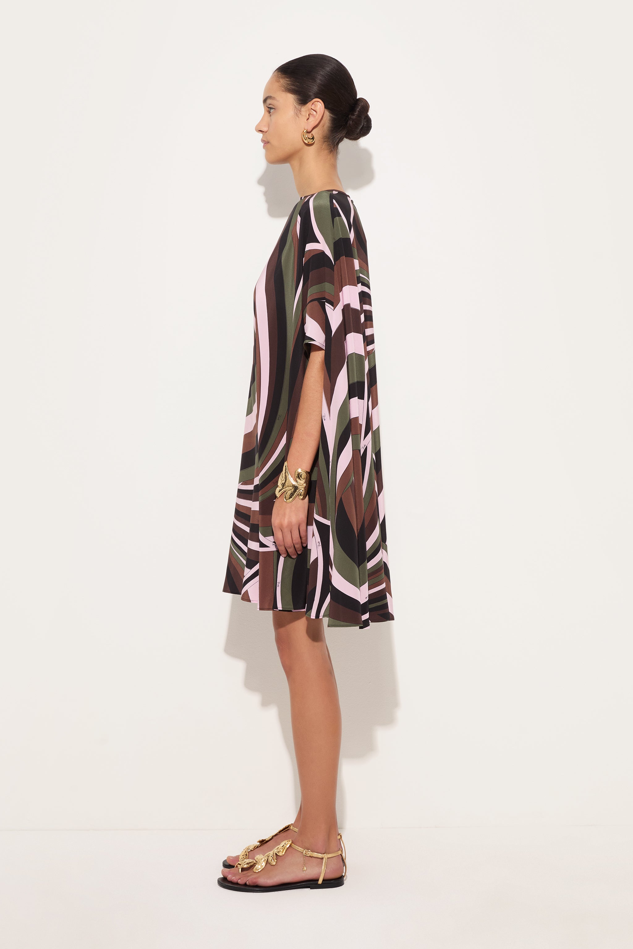 Emilio Pucci Kaftans Caftano Iride caftan kaki soie