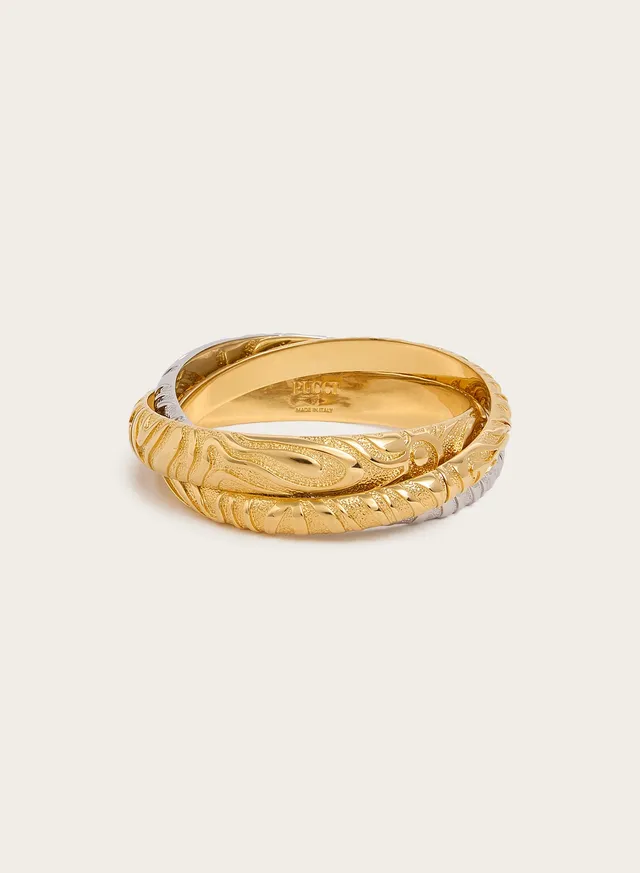 Emilio Pucci Marmo set 3 bracelets gold laiton OS