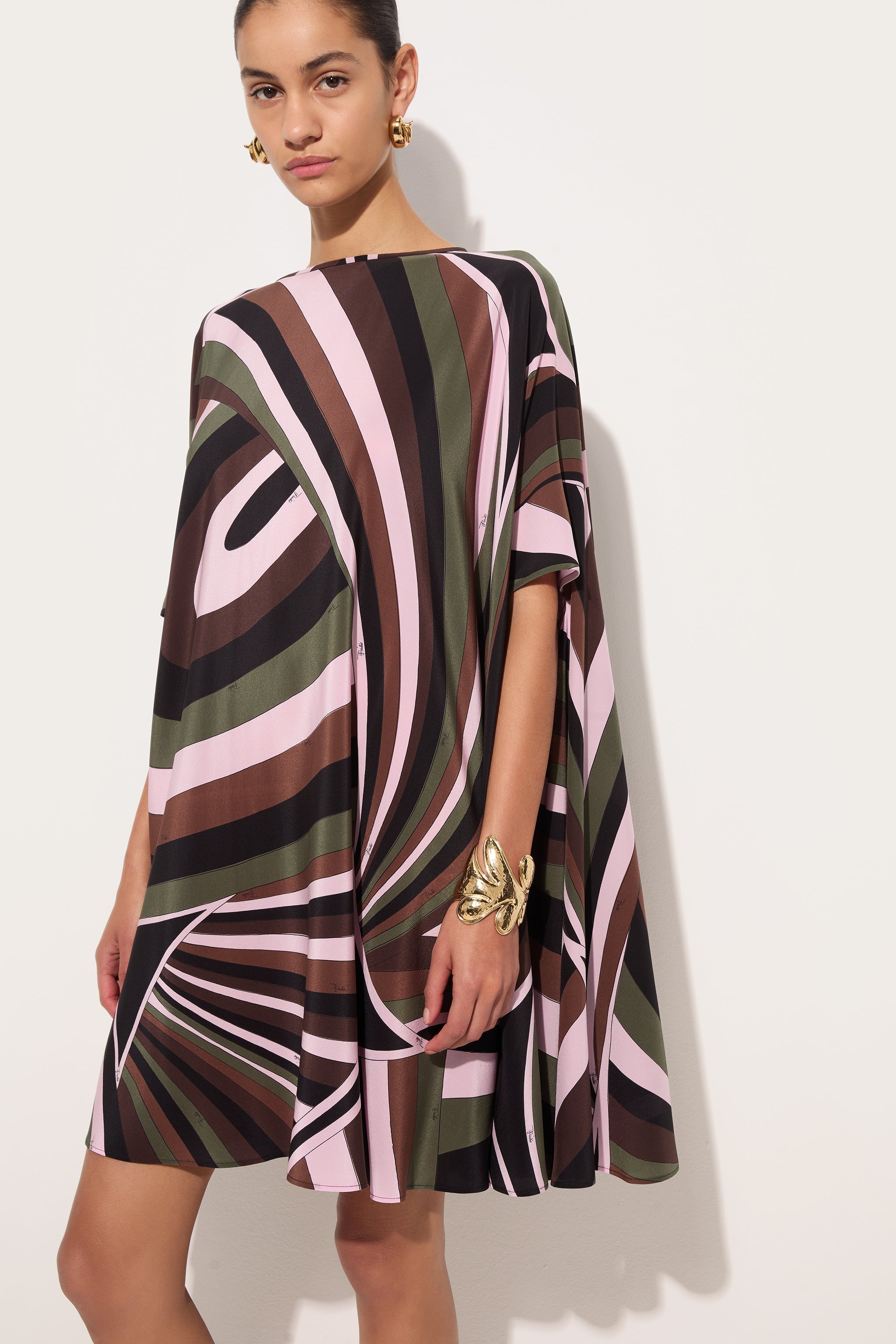 Emilio Pucci Kaftans Caftano Iride caftan kaki soie