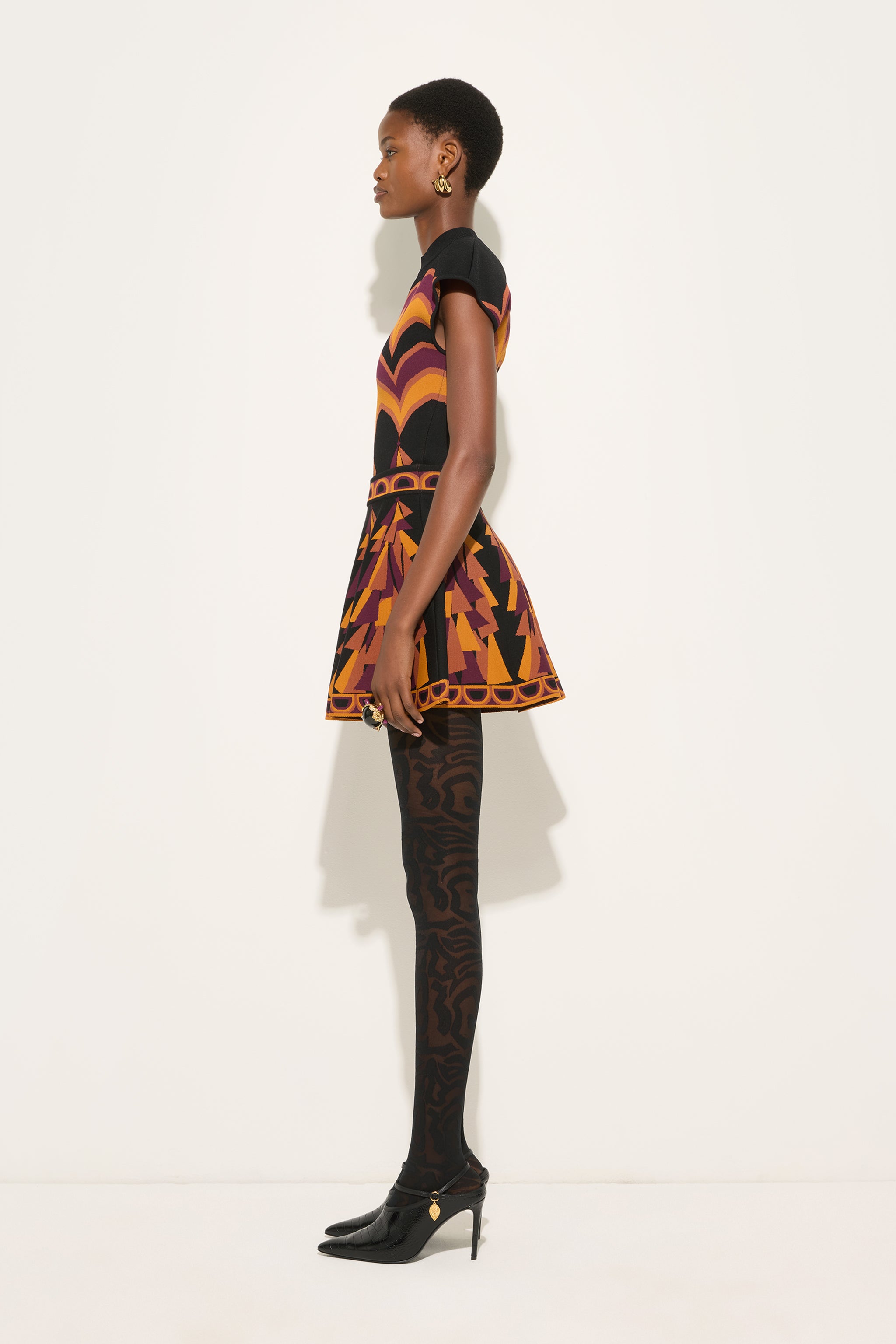 Emilio Pucci Baiadera Top jacquard bordeaux or