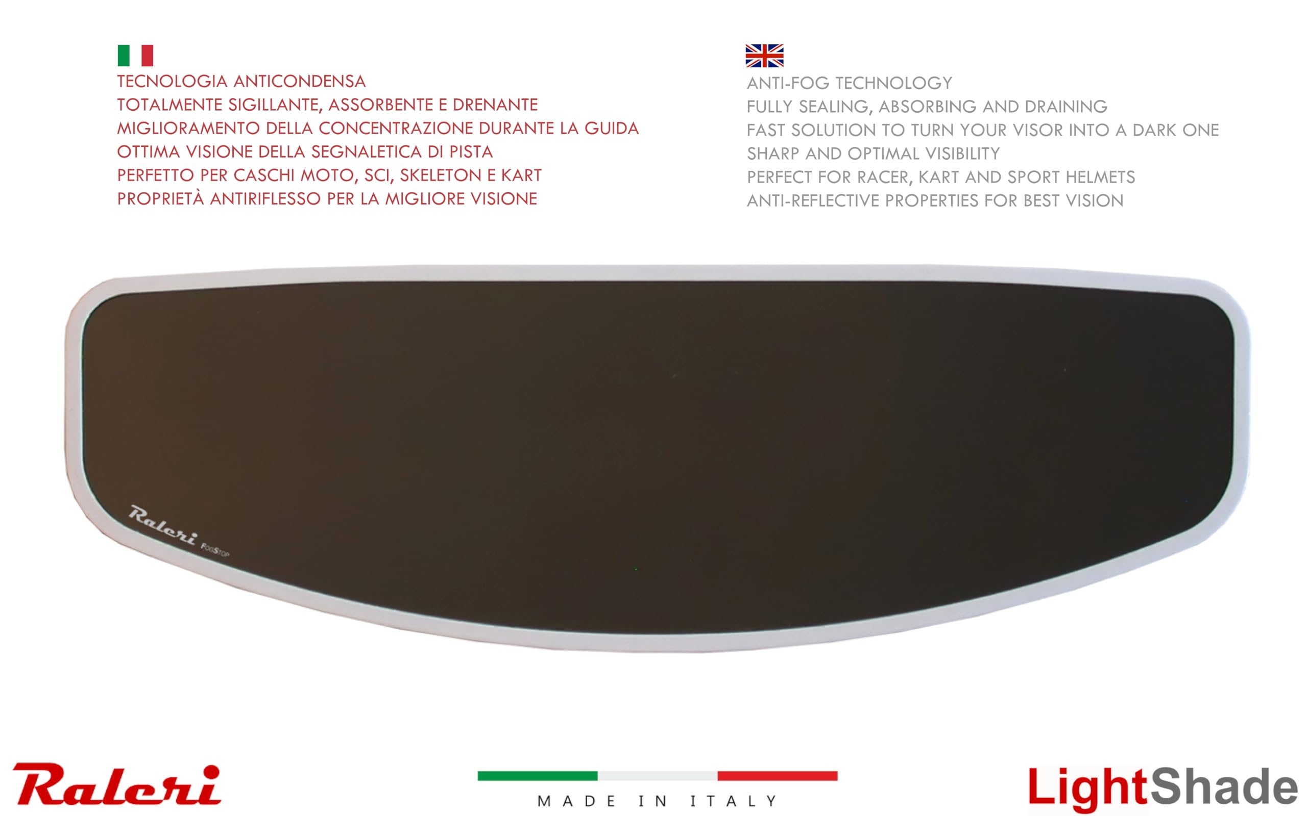 Raleri LightShade Standard insert anti-buée Dark fumé
