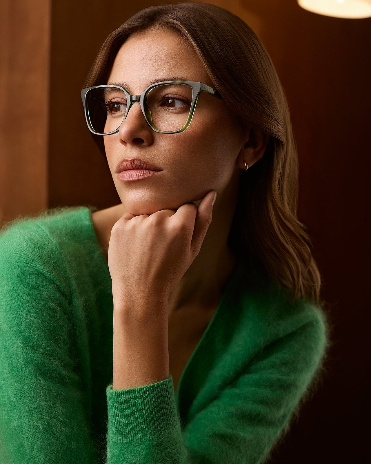 Clémence & Margaux La Nostal-Chic lunettes de vue Rose Nude carré