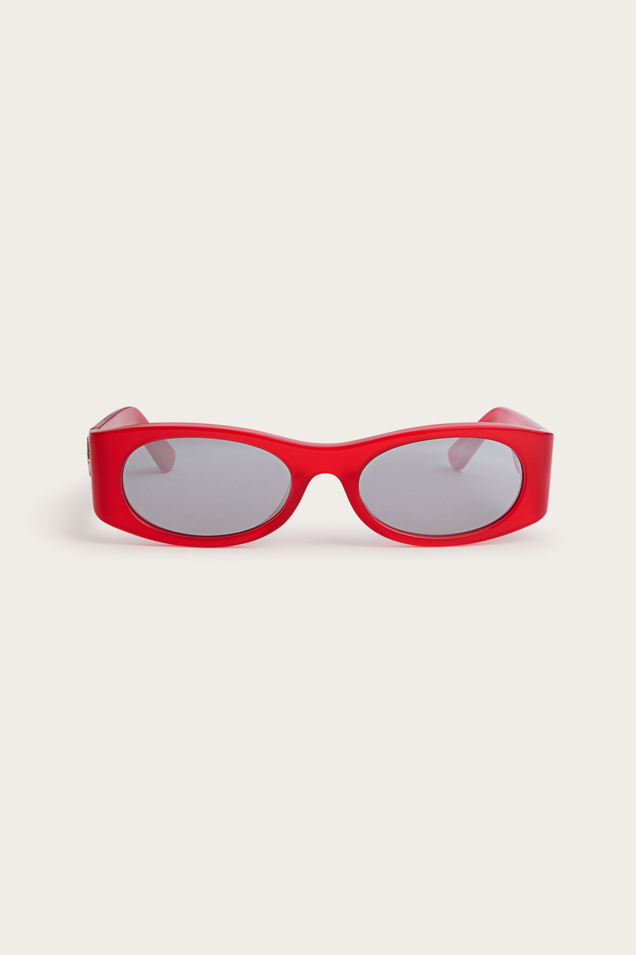 Emilio Pucci Sunglasses Ovales lunettes de soleil rouge verres miroir