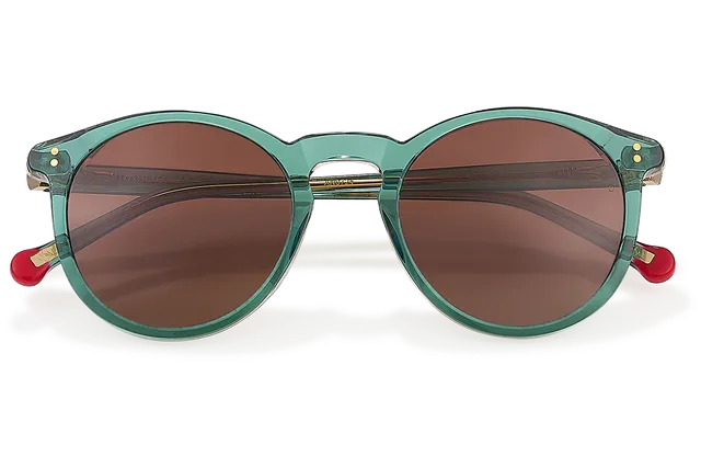 Clémence & Margaux Turquoise lunettes de soleil noir polarisé