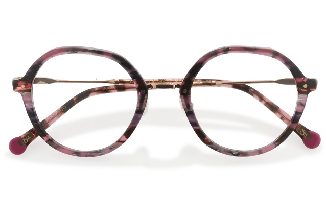 Clémence & Margaux La Girly lunettes de vue moucheté rose