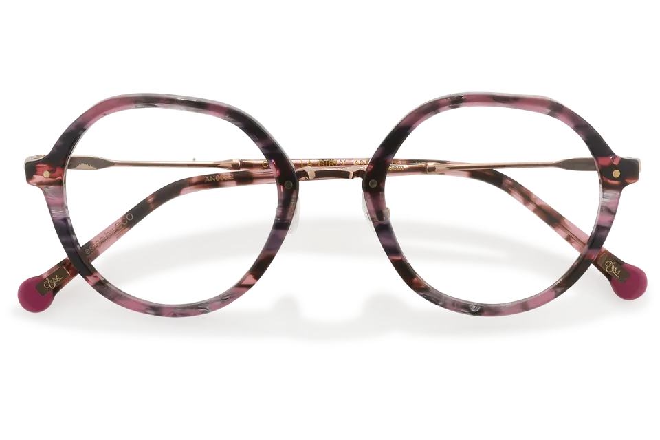 Clémence & Margaux La Girly lunettes de vue moucheté rose