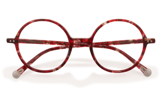 Clémence & Margaux La Pink Lady lunettes de vue rouge ronde