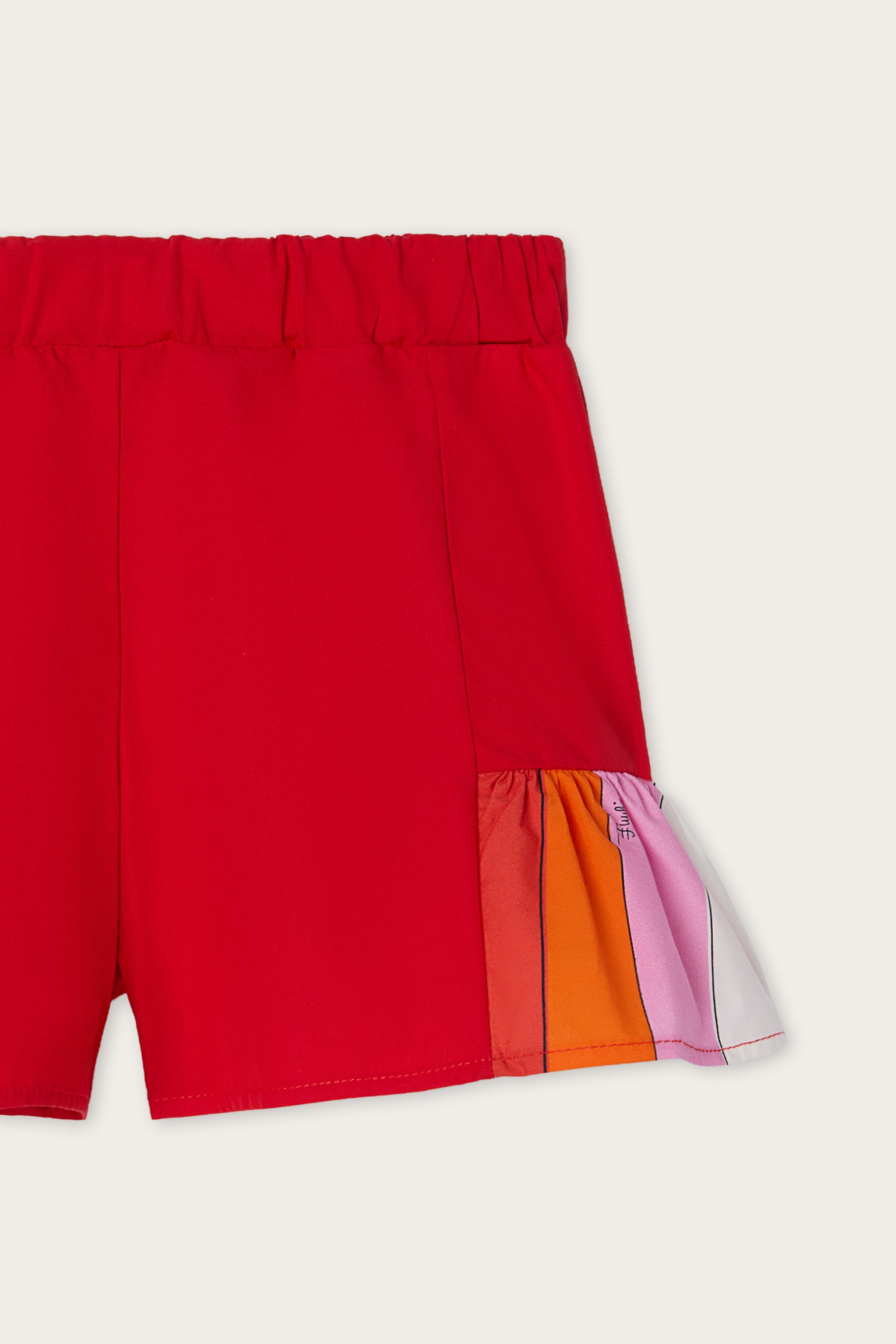 Emilio Pucci Short Bébé Coton Rouge 36M