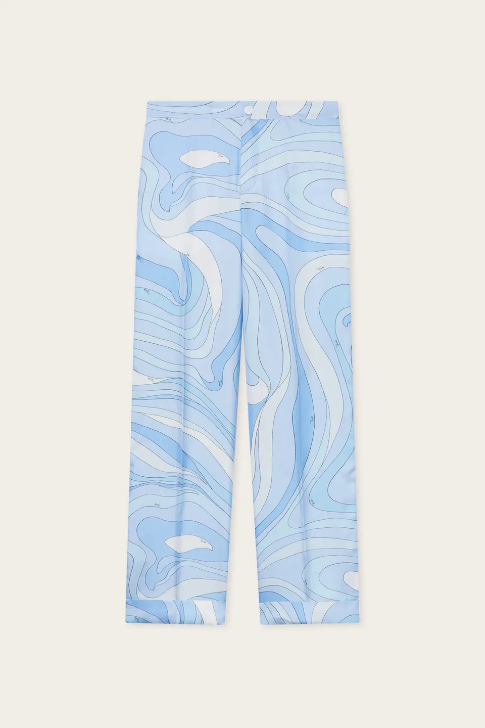 Emilio Pucci Pantaloni Marmo pantalon bleu clair