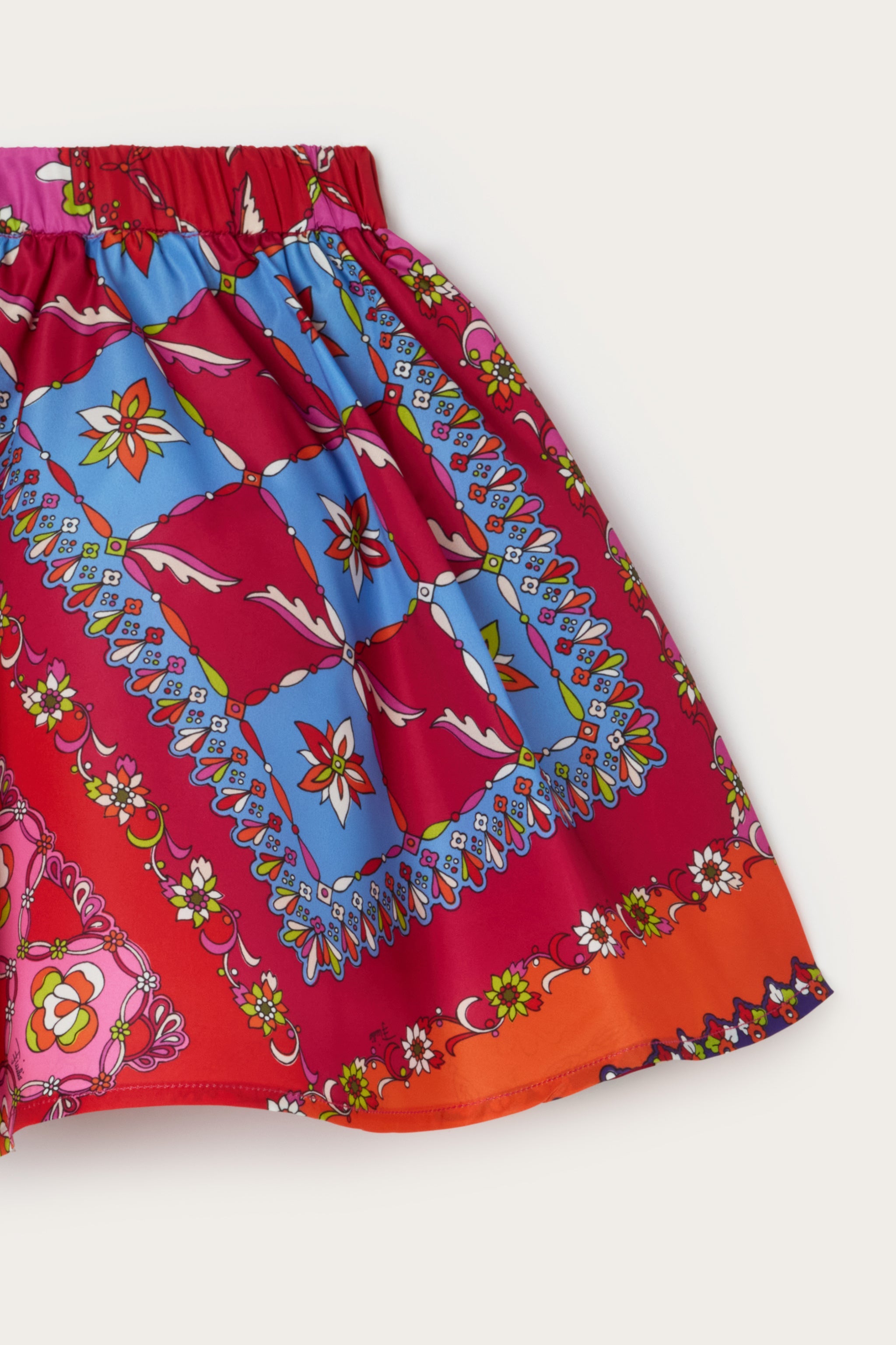 Emilio Pucci Festa jupe fille taffetas multicolore 8Y