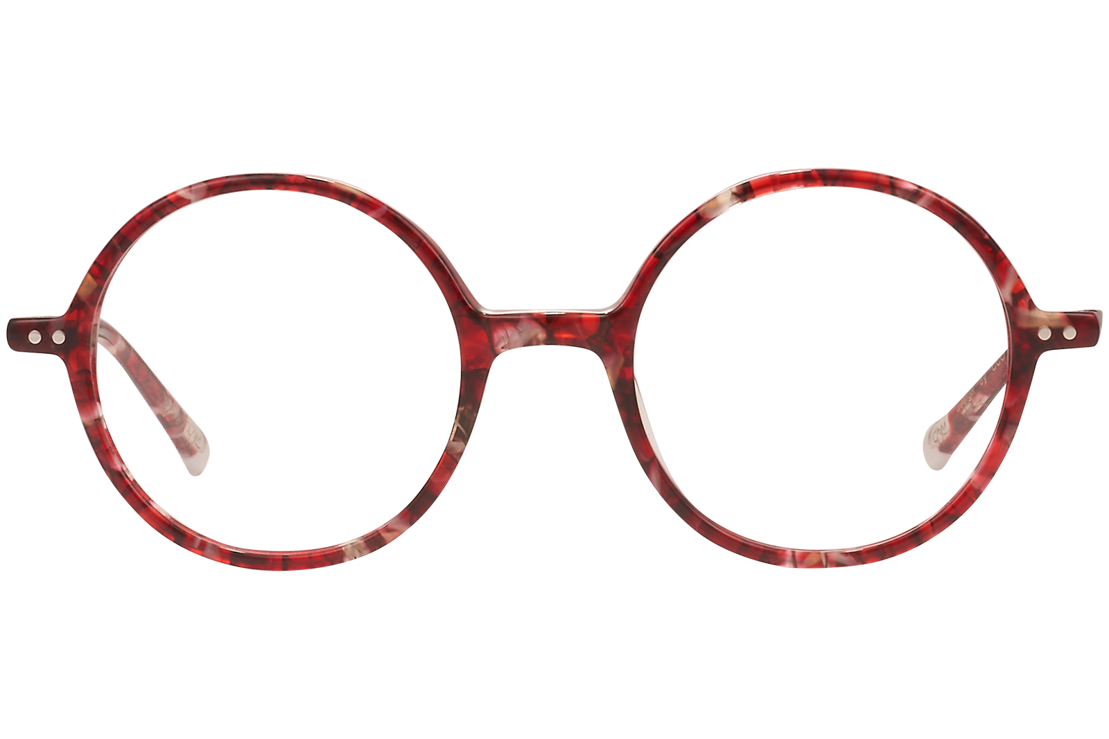 Clémence & Margaux La Pink Lady lunettes de vue rouge ronde