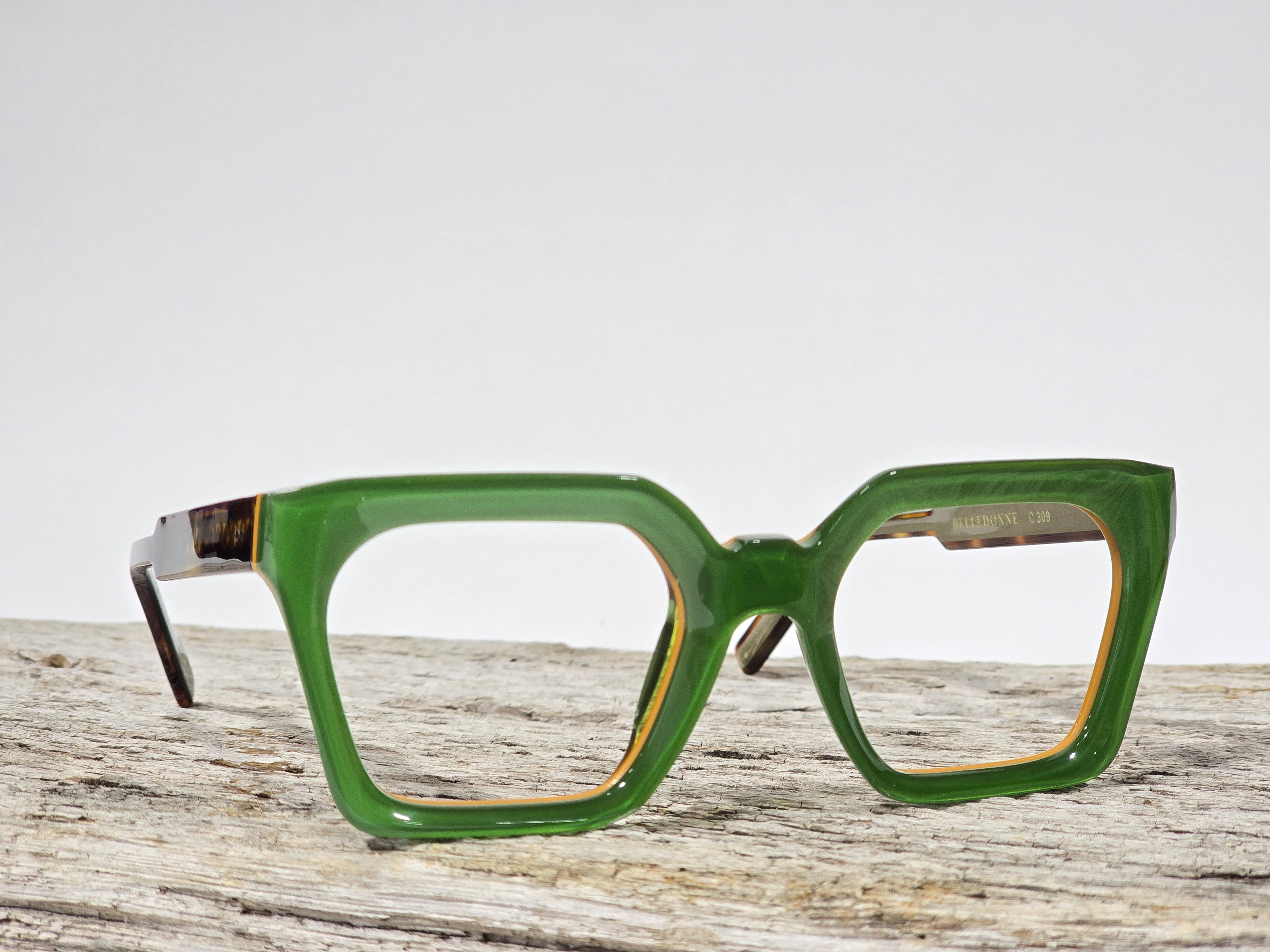 Xavier Derome Belledonne C309 monture lunettes vert sapin