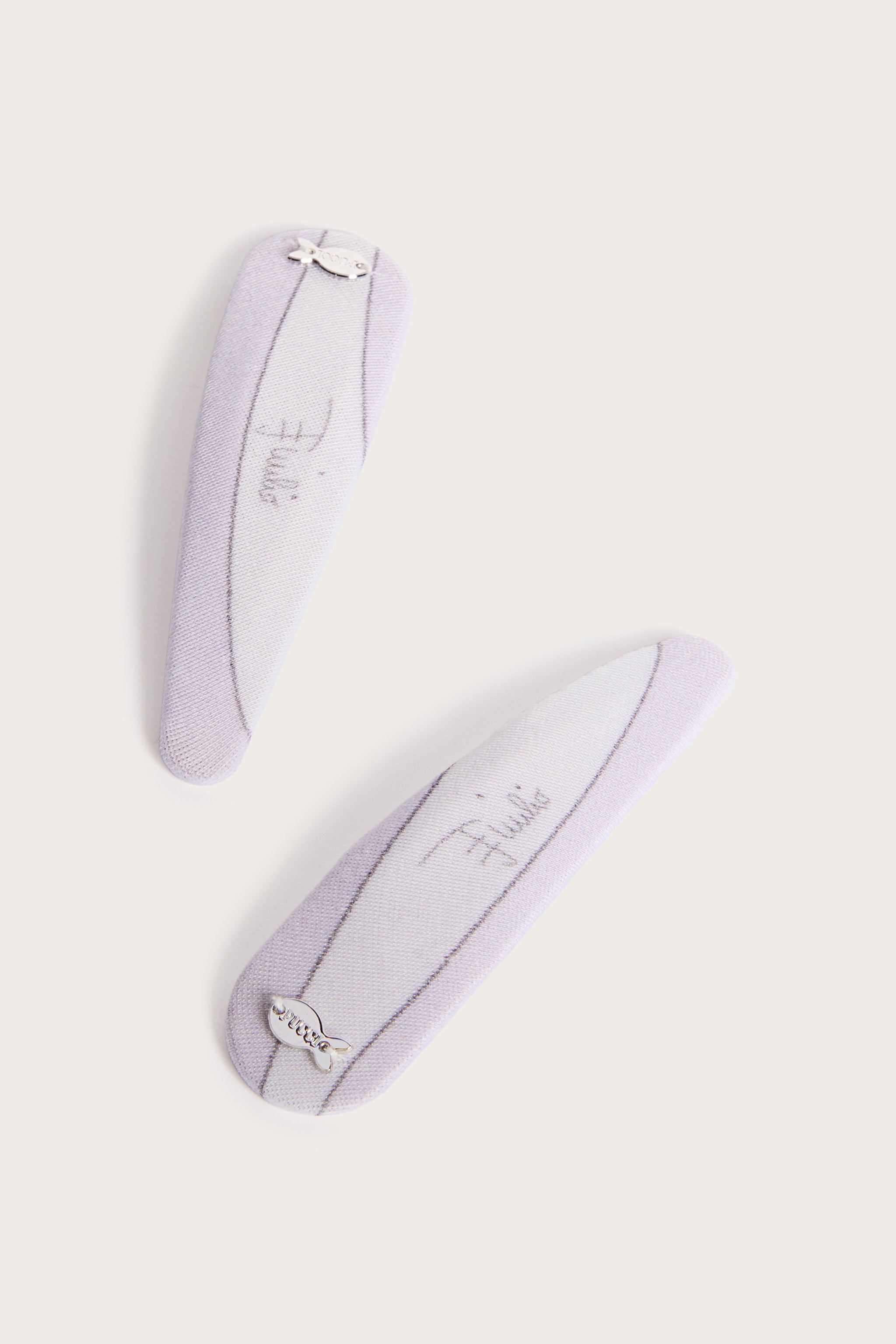 Emilio Pucci Marmo barrette cheveux lavande lot de 2
